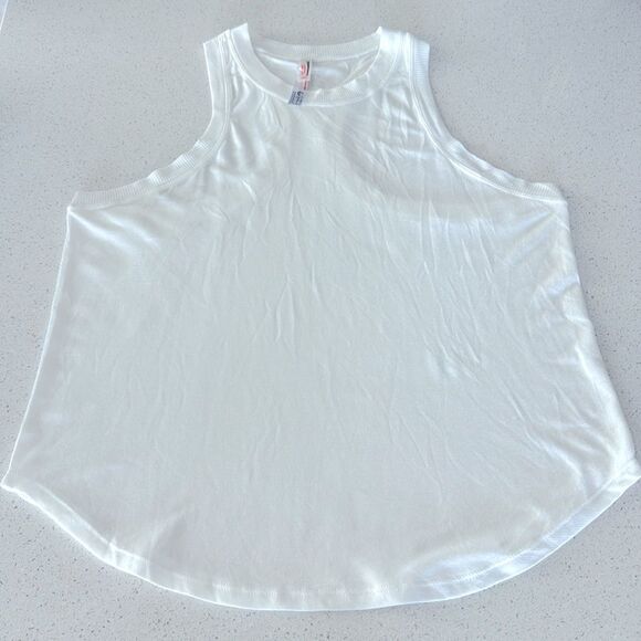 NWOT Free People Movement White Tank XS/S Racerback Modal Blend Activewear Loose - Picture 10 of 11